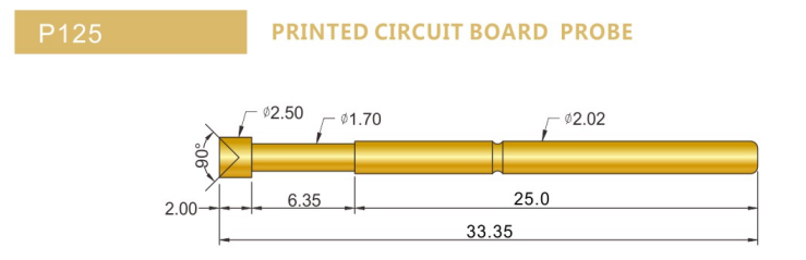 P125(125MIN)測試探針規(guī)格詳解