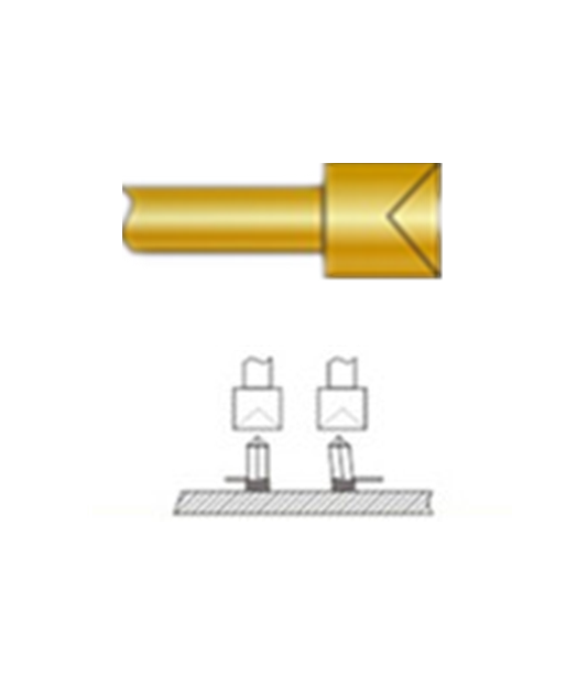 杯頭探針、探針用法圖、探針原理圖、測試探針圖片