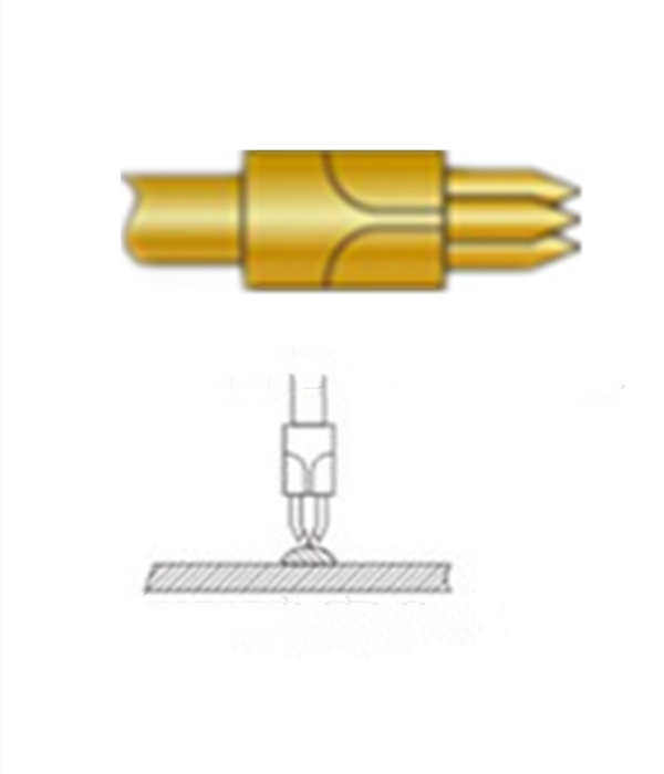 三尖頭探針、探針用法圖、探針原理圖、測試探針圖片