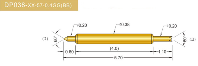 038雙頭探針、雙向探針探針、BGA雙頭探針、雙向彈簧探針、雙頭探針圖片