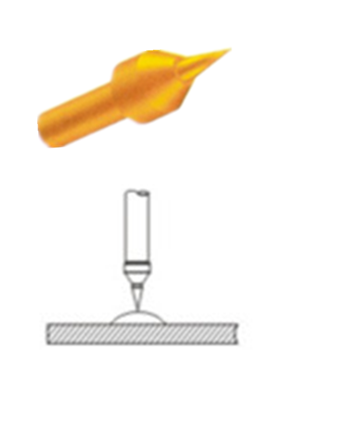 探針頭型、測(cè)試探針探針頭、探針頭部形狀、頂針頭