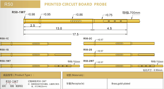 R50測試探針套管選型、R50探針套管規(guī)格型號、探針套管廠家